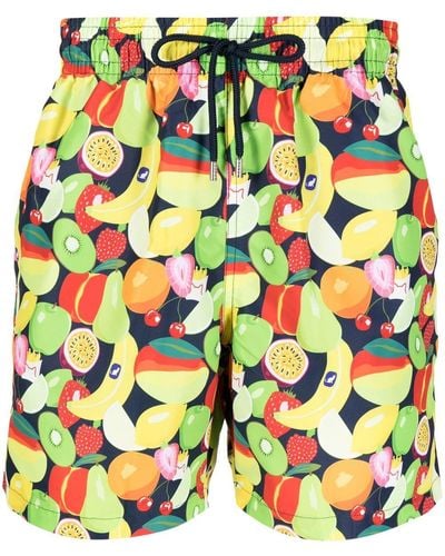 Derek Rose Fruit Print Swim Shorts - Multicolor