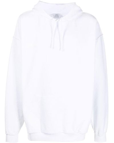 Vetements Basic Long-sleeved Hoodie - White