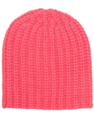 Liska Ribbed-knit Cashmere Beanie - Pink