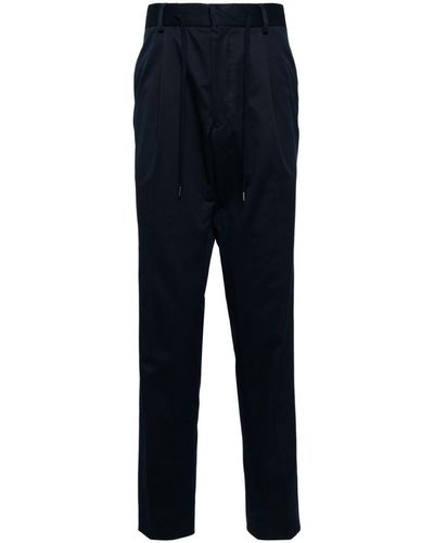 N.Peal Cashmere Pantalon Sorrento à lien de resserrage - Bleu
