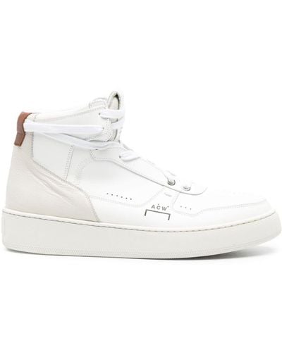 A_COLD_WALL* White Calf Leather Trainers