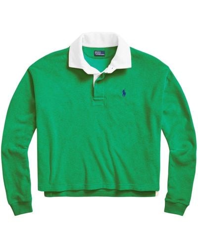 Polo Ralph Lauren Terry-cloth Polo Top - Green