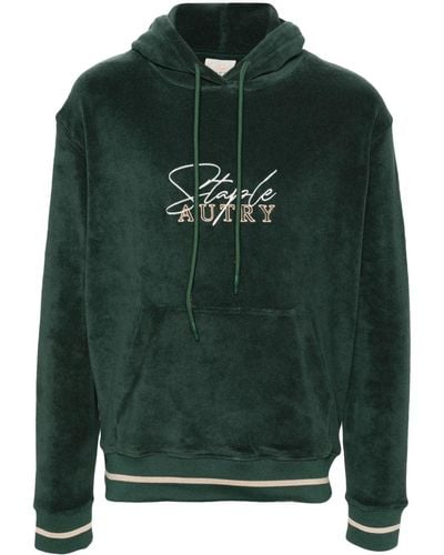 Autry X Staple hoodie à logo brodé - Vert