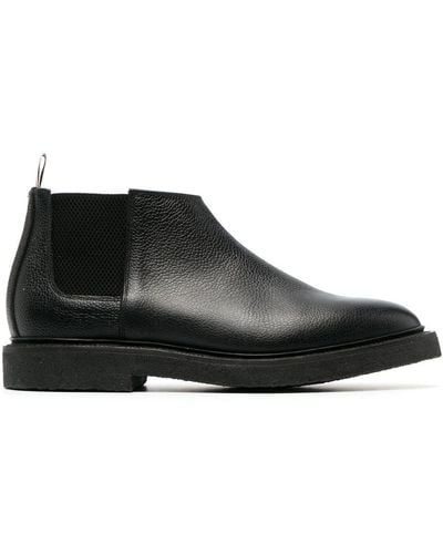 Thom Browne Mid-top Chelsea Ankle Boots - Black
