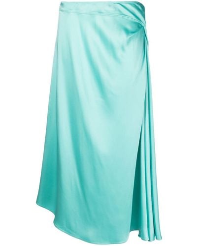 Stella McCartney Wrap Asymmetric Skirt - Blue