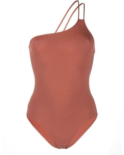 Eres Guarana One-shoulder Asymmetric Swimsuit - Red