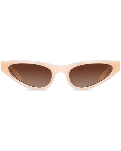Linda Farrow X Magda Butrym Oversized-frame Sunglasses - Brown