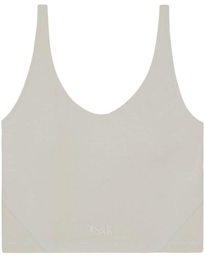 Sporty & Rich Action Sports Cropped Top - White
