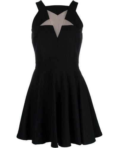Versace Star Cut-out Minidress - Black