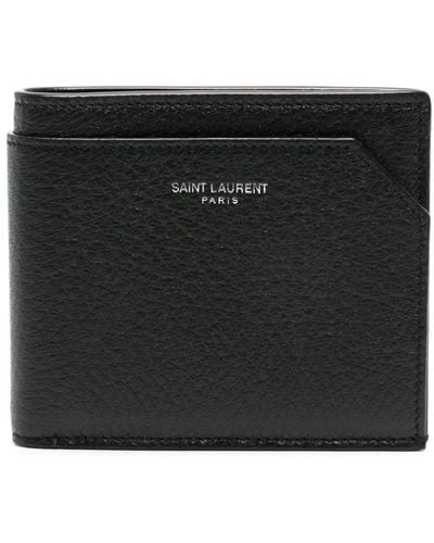 Saint Laurent パリ イースト/ウエスト 二つ折り財布 - ブラック