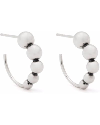 Georg Jensen Grape Hoop Earrings - Metallic