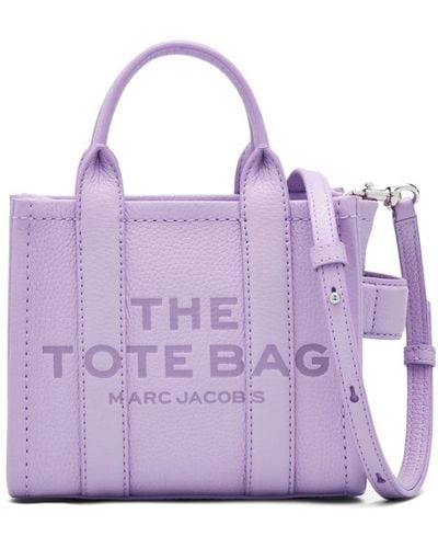 Marc Jacobs The Leather Crossbody Tote Bag - Purple