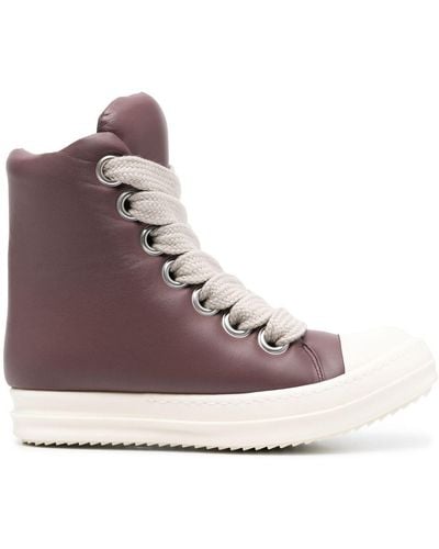 Rick Owens Padded Lace-up Sneakers - Purple