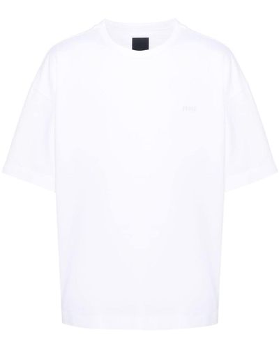 Juun.J T-shirt en coton à logo appliqué - Blanc