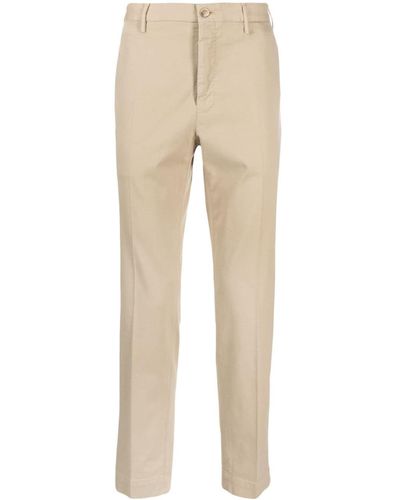 Incotex Low-rise Pleated Chinos - Natural