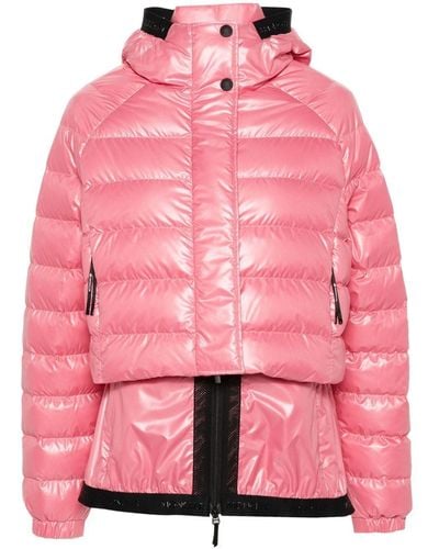 Moncler Quilted Puffer Jacket - Pink