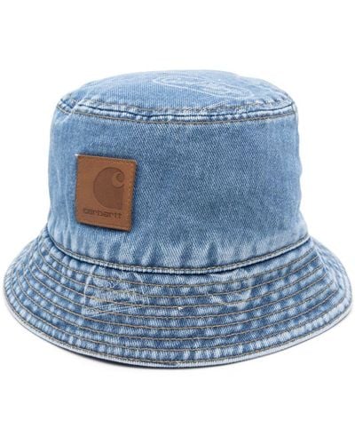 Carhartt Maitland-stamp Denim Bucket Hat - Blue