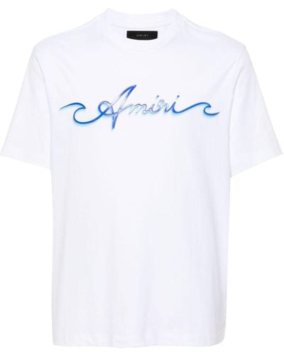 Amiri Logo-print Cotton T-shirt - White