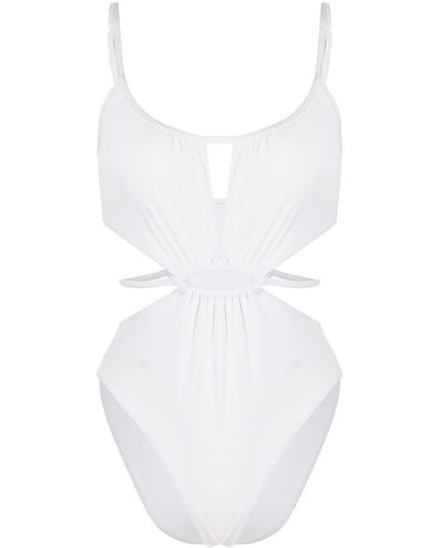Jonathan Simkhai Cut-out Swimsuit - White