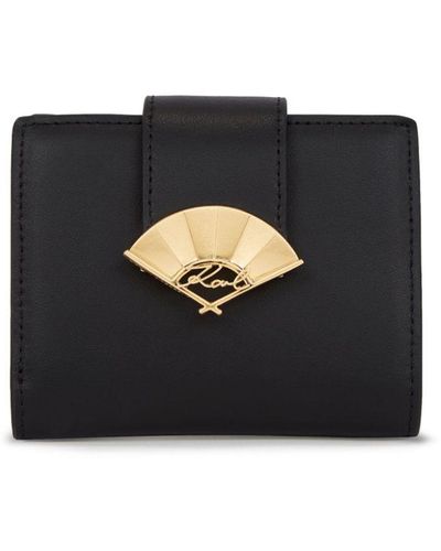 Karl Lagerfeld Signature Fan Bi-fold Wallet - Black