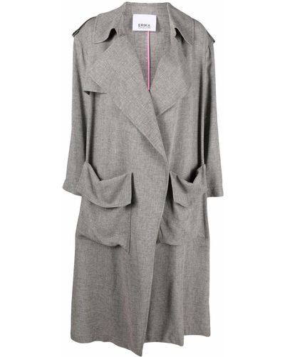Erika Cavallini Semi Couture オーバーサイズ コート - グレー