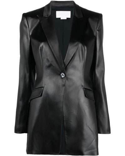 Genny Tailored One-button Jacket - Black