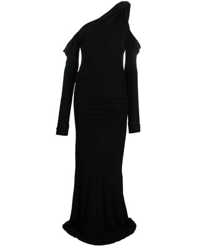 Blumarine One-shoulder Maxi Dress - Black