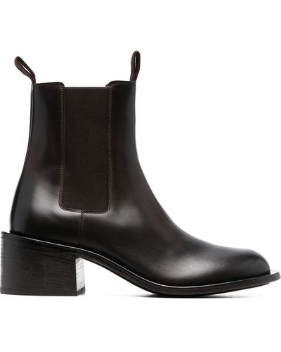 Marsèll Leather Ankle Boots - Black