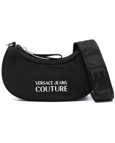 Versace Logo-lettering Crossbody Bag - Black