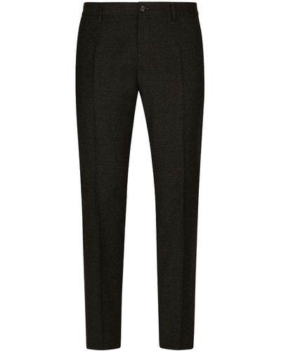 Dolce & Gabbana Pantalones de vestir con pinzas - Negro