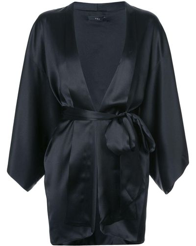 Voz Silk Tie-waist Jacket - Black