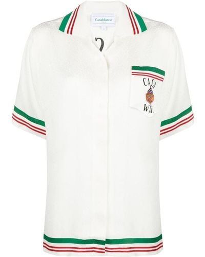 Casablancabrand Camisa Casa Way estampada - Blanco