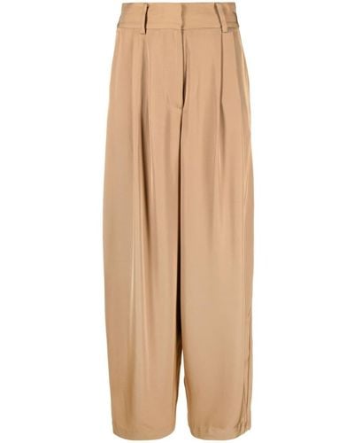 By Malene Birger Piscali Mid-rise Tailored Pants - Natural