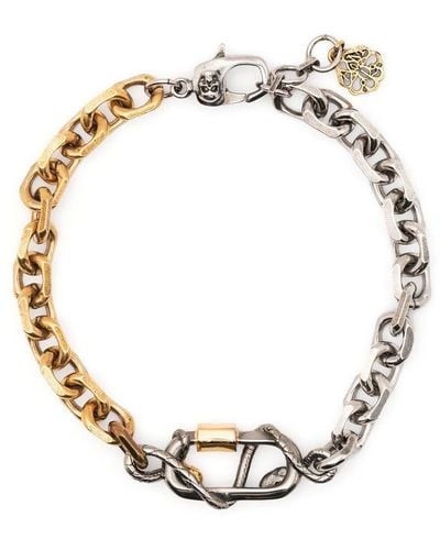 Alexander McQueen Chunky Chain-link Bracelet - White