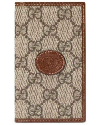 Gucci Portemonnaie aus GG Canvas - Braun