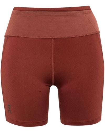 On Shoes Sh High-waist Shorts - Red