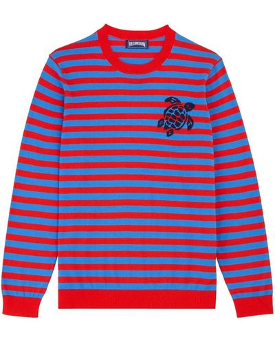 Vilebrequin Logo-embroidered Striped Sweatshirt