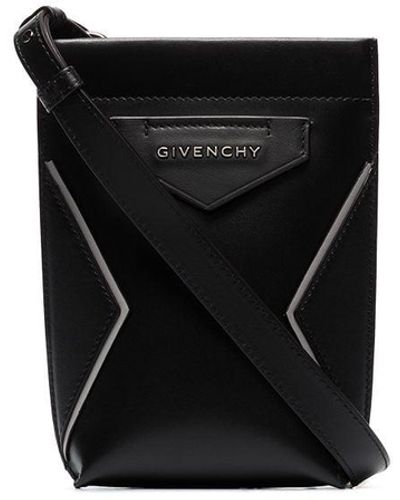 Givenchy Antigona Leather Crossbody Phone Case - Black