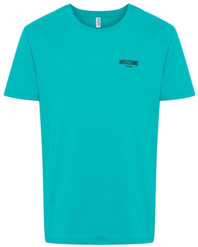 Moschino T-Shirt With Logo - Blue