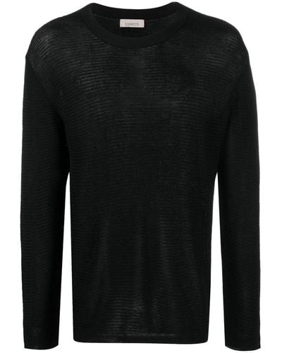 Laneus Long-sleeve Knit Sweater - Black