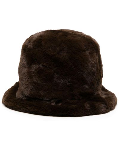 Jakke Faux-fur Bucket Hat - Black