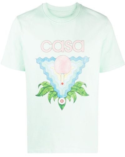 Casablancabrand Memphis Icon T-Shirt aus Bio-Baumwolle - Grün