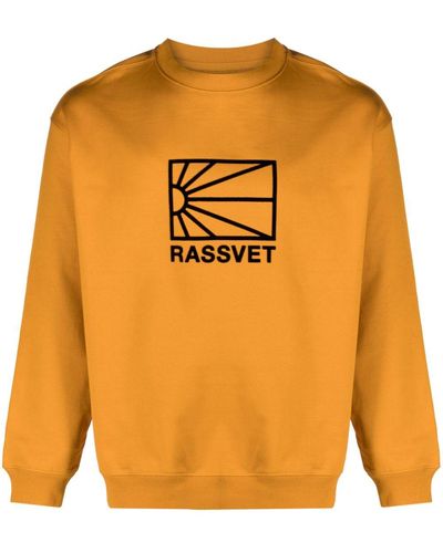 Rassvet (PACCBET) Logo-print Cotton Sweatshirt - Orange