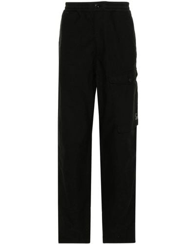 C.P. Company Tapered Cotton Trousers - Black