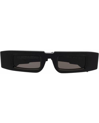 Kuboraum Gafas de sol con montura rectangular - Negro