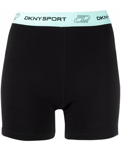 DKNY ロゴウエスト ショートパンツ - ブラック