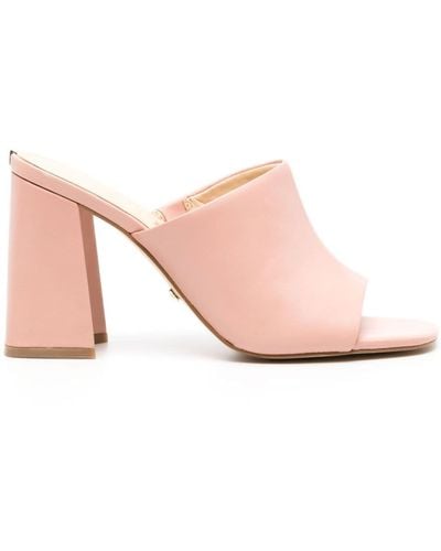 Guess USA Keila 95mm Leather Mules - Pink