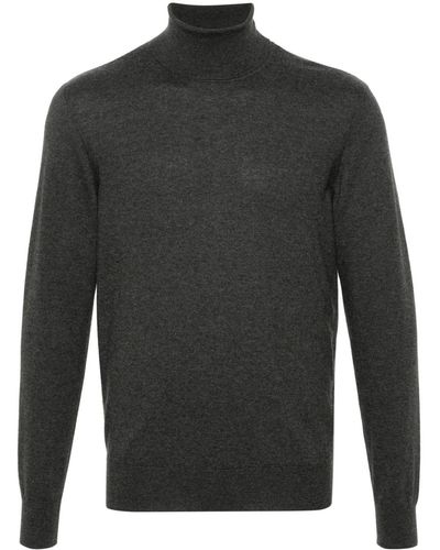 Ralph Lauren Purple Label Brushed Cashmere Jumper - Grey