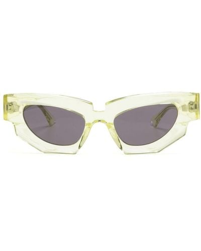 Kuboraum Transparente Cat-Eye-Sonnenbrille - Grau