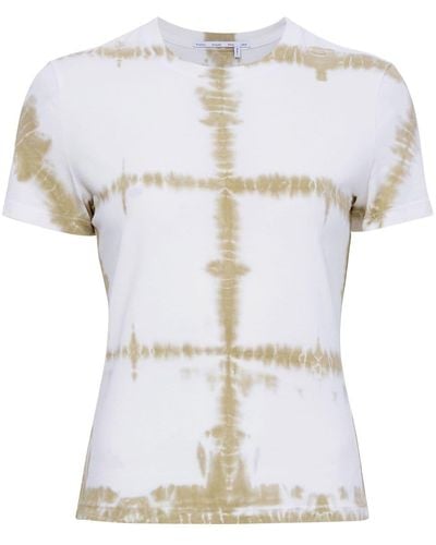 Proenza Schouler T-Shirt mit Batik-Print - Weiß